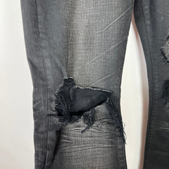 Purple Darkwash Distressed Jeans Sz 32