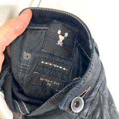 Rick Owens Wax Denim Detroit Cut Jeans
