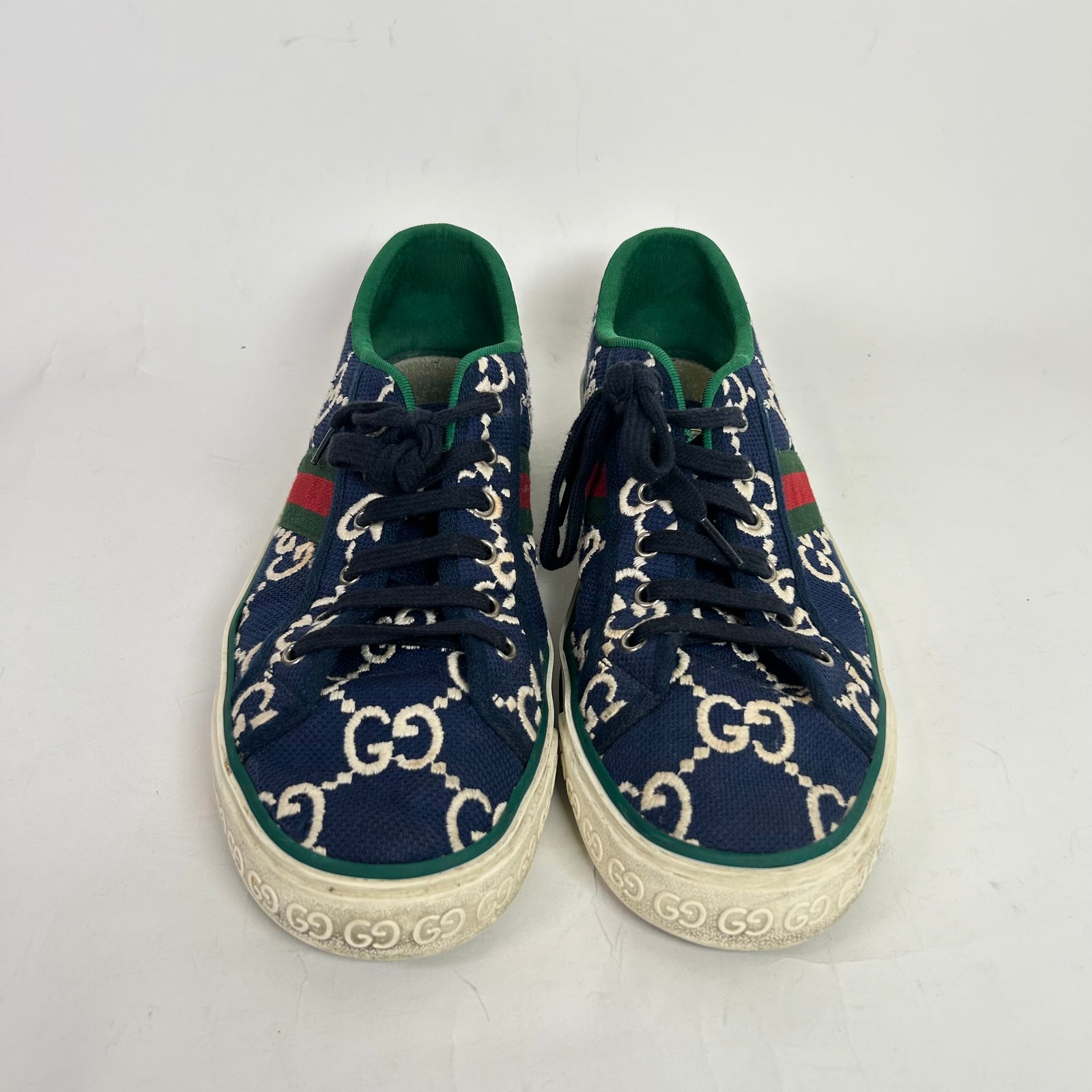 Gucci 1977 Tennis Monogram Low-Top Sneakers