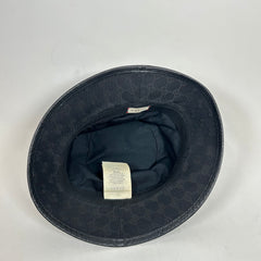 Gucci Black GG Canvas Bucket Hat Size L