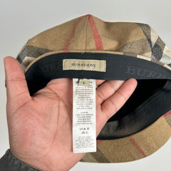 Burberry Vintage Tan Newsboy Hat