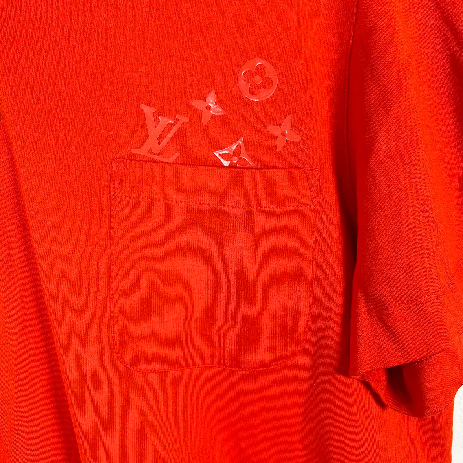 Louis Vutton Orange Logo Polo Size XL