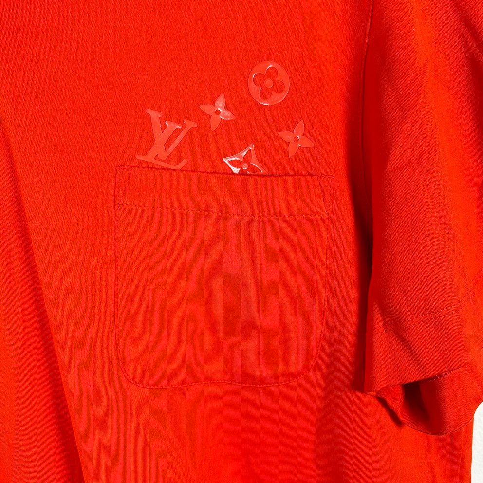 Louis Vutton Orange Logo Polo Size XL
