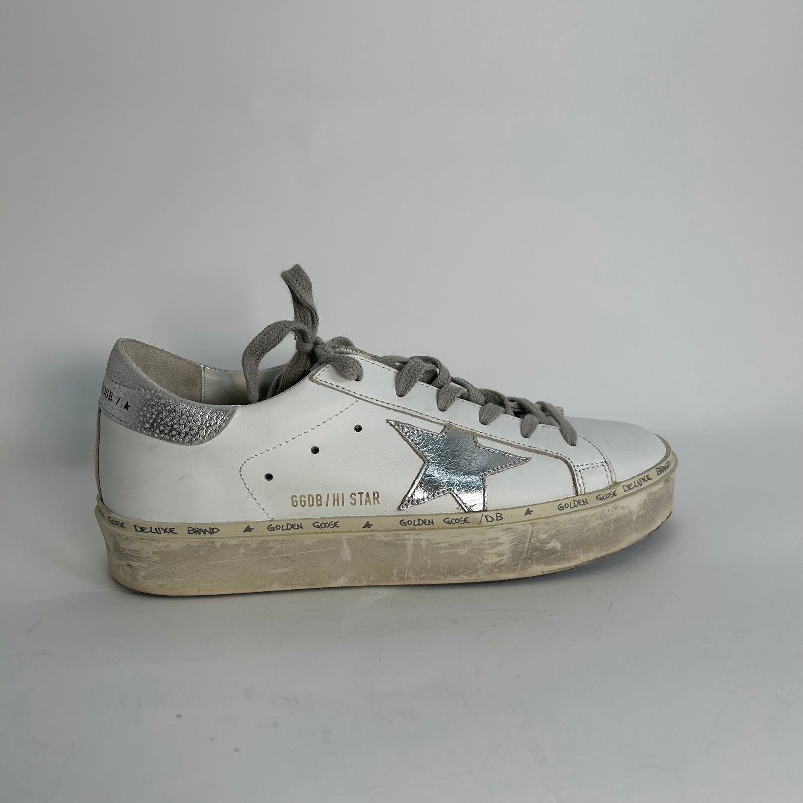 GGDB Hi Star Classic White/Silver Size 38