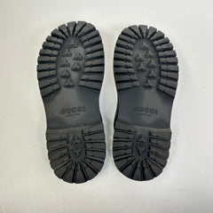 Gucci Black GG Rubber Sandals Size GG 8