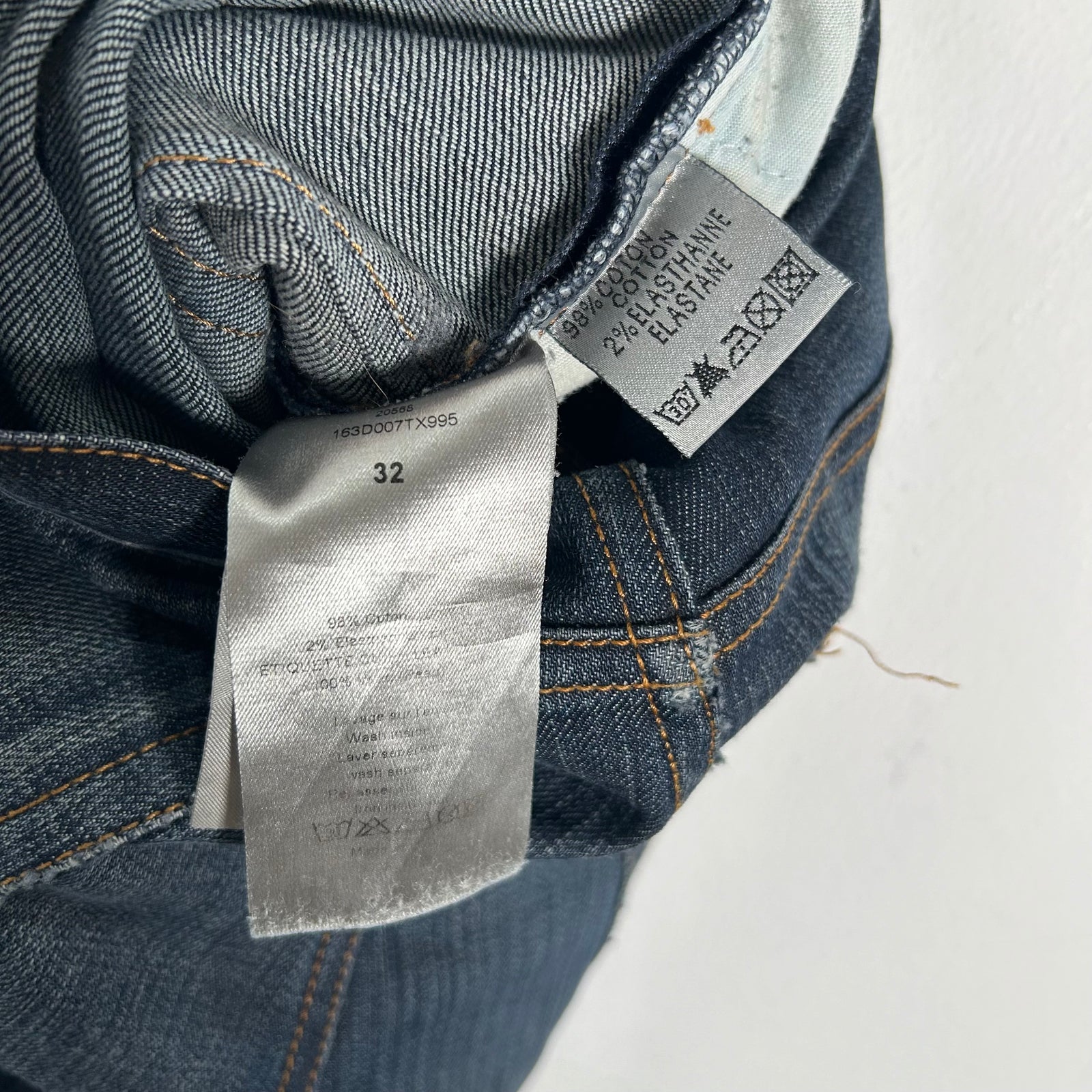Dior Blue Faded Distressed Jeans Size 32