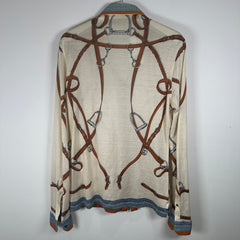 Gucci SS10 Strap Silk Blend Shirt Size M