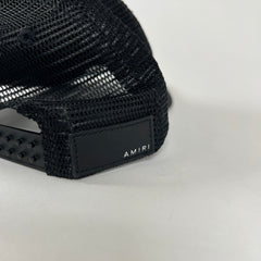 Amiri Black Trucker Hat