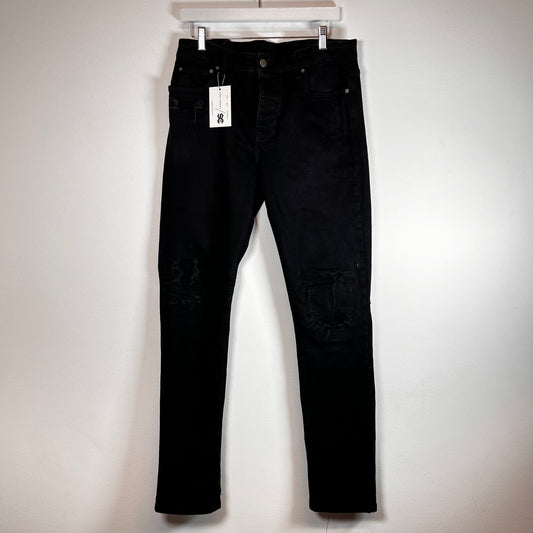 Ksubi Black Distressed Jeans Size 33
