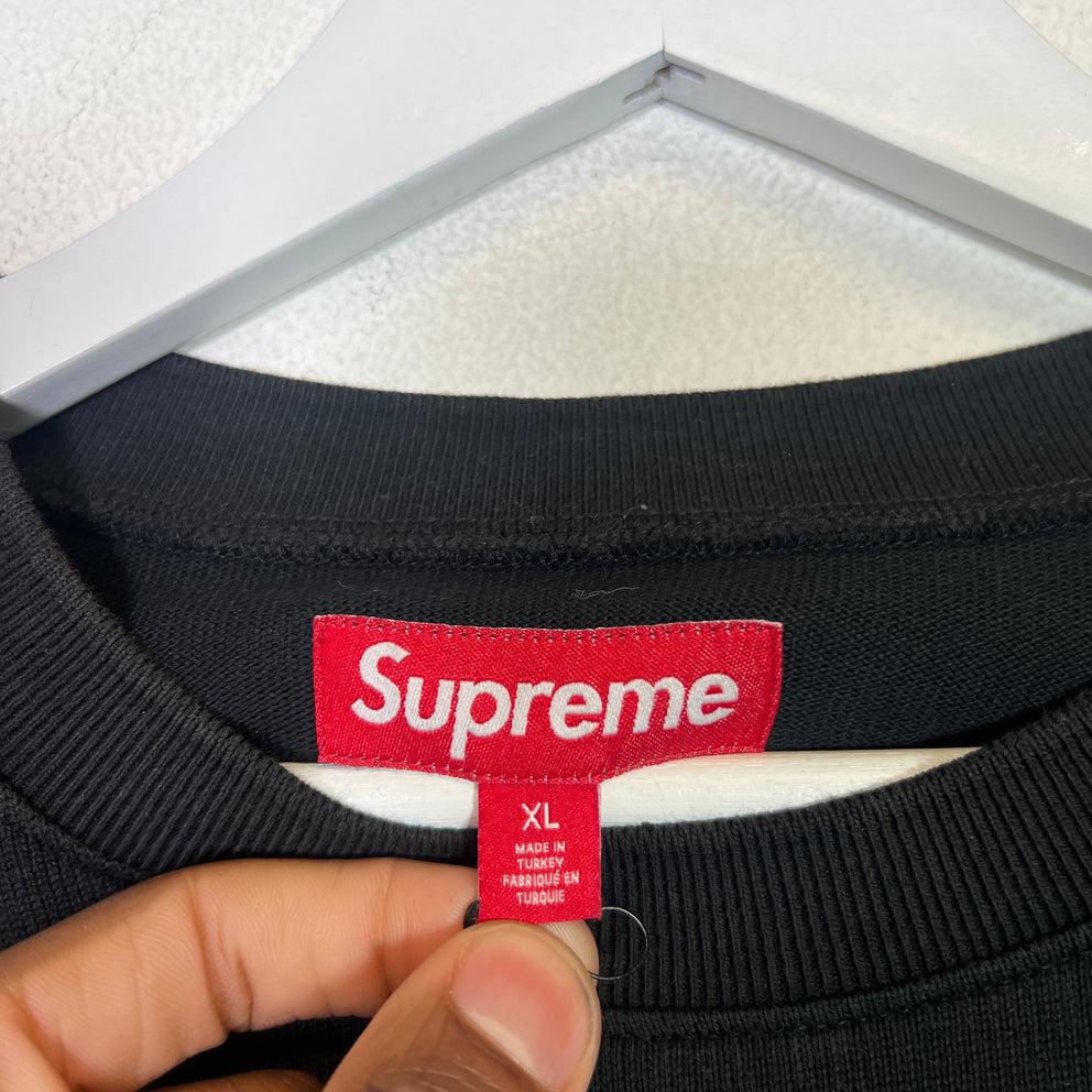 Supreme SS25 Black/Yellow Affiliated LS Football Shirt Size XL