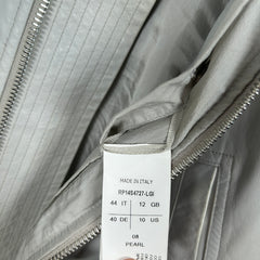 Rick Owens MA-1 Lambskin Pearl Leather Jacket Size S