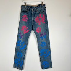 Denim Tears x (B)Stroy Lightwash Wreath Jeans Size 33