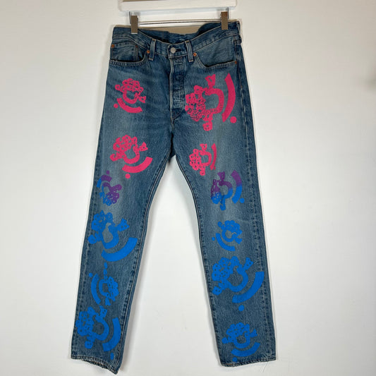 Denim Tears x (B)Stroy Lightwash Wreath Jeans Size 33