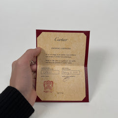 Cartier 18K White Gold Small Love Ring Size 10