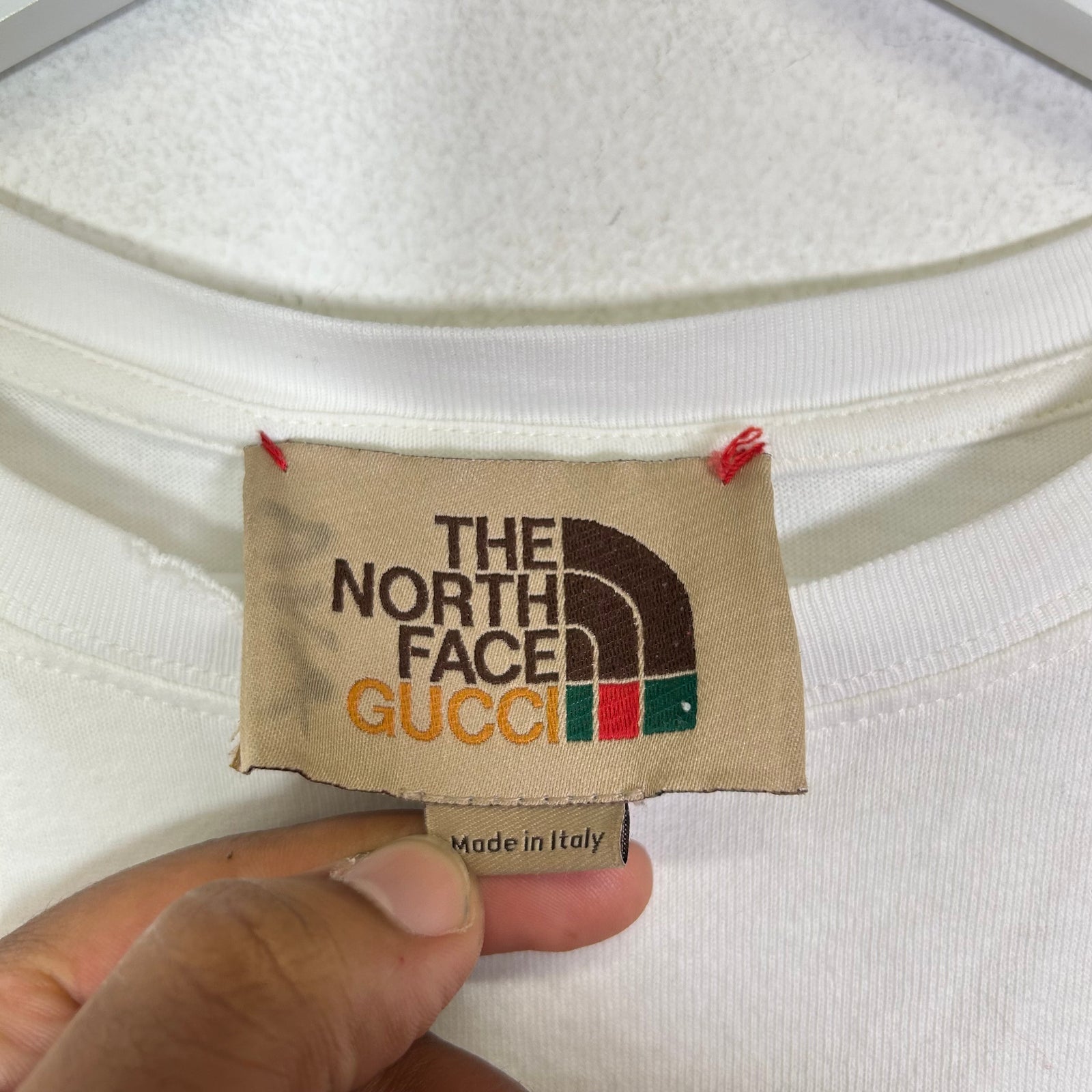 Gucci x The North Face White Logo T-Shirt Size XS