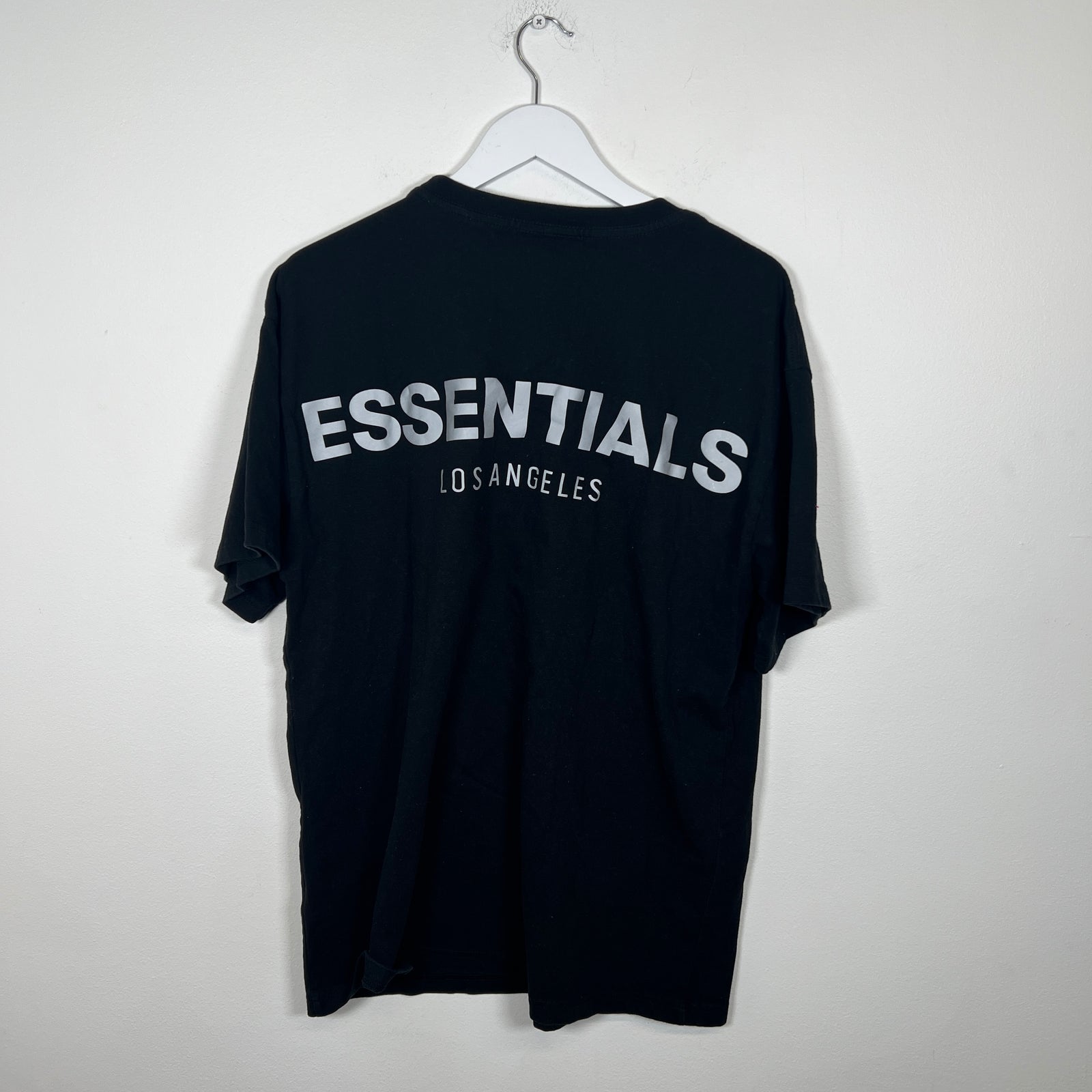 Essentials Reflective Black T-Shirt Size L