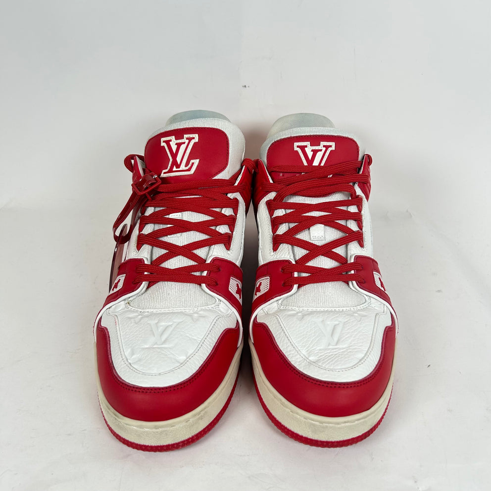 Louis Vuitton White/Red Trainer Size LV 11