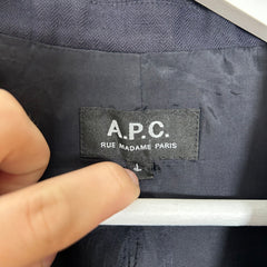 A.P.C Navy Blazer Size L