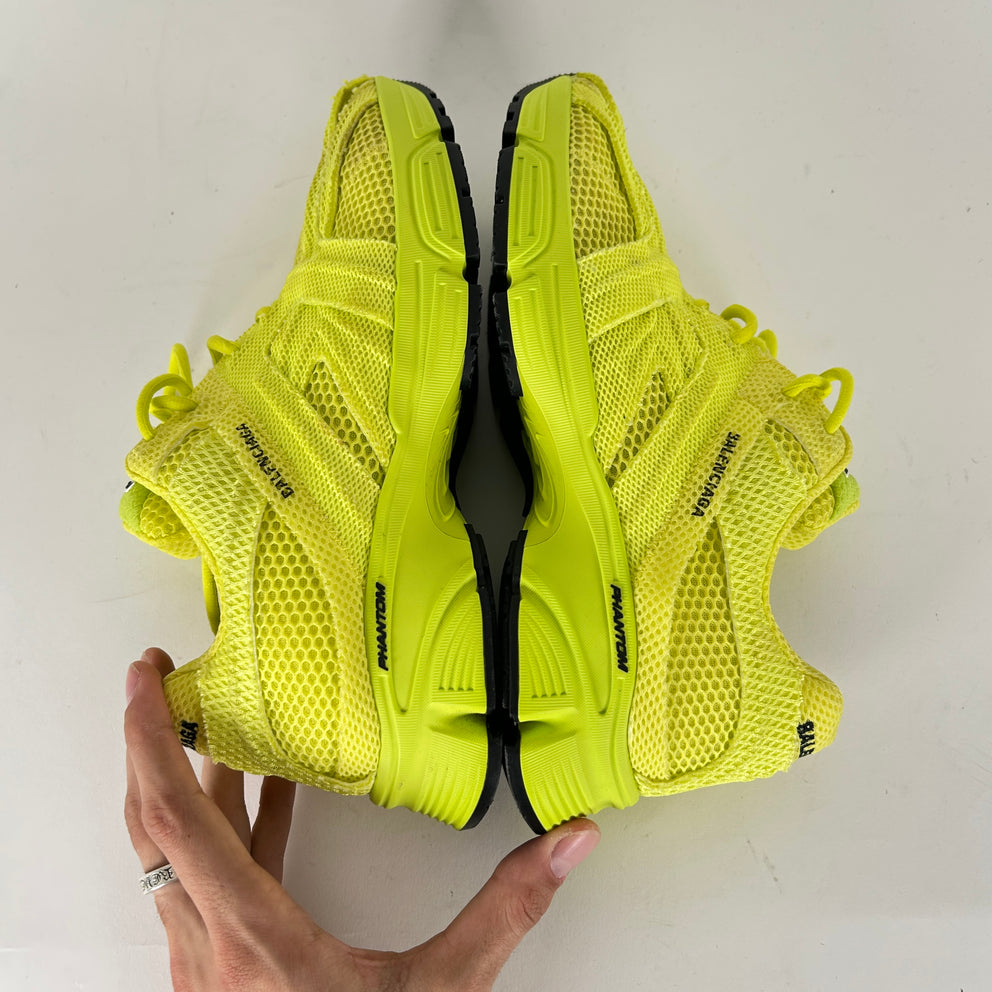 Balenciaga Neon Yellow Phantom Sneakers Size 42