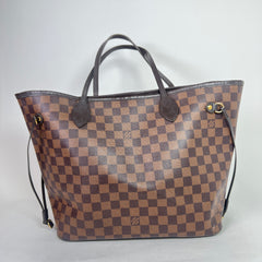 Louis Vuitton Damier Ebene Neverfull MM Toe Bag