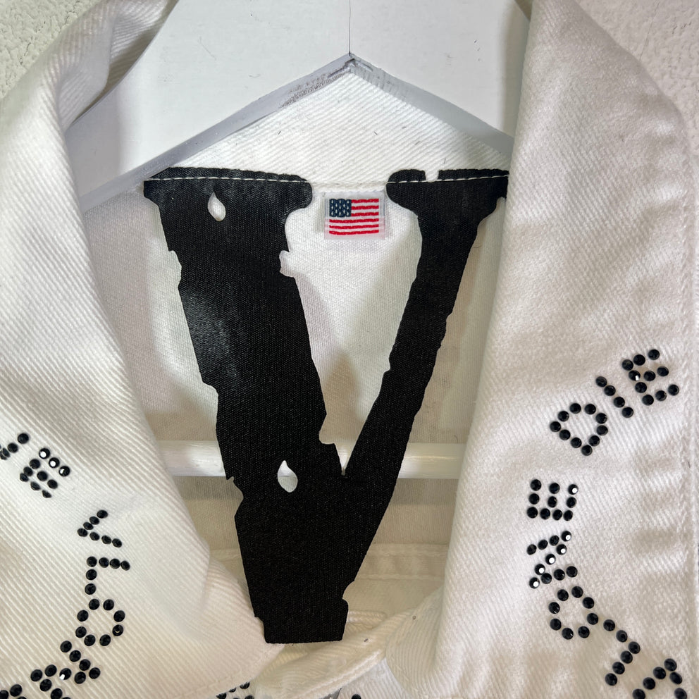 Vlone Friends & Family Rhinestone Denim Jacket