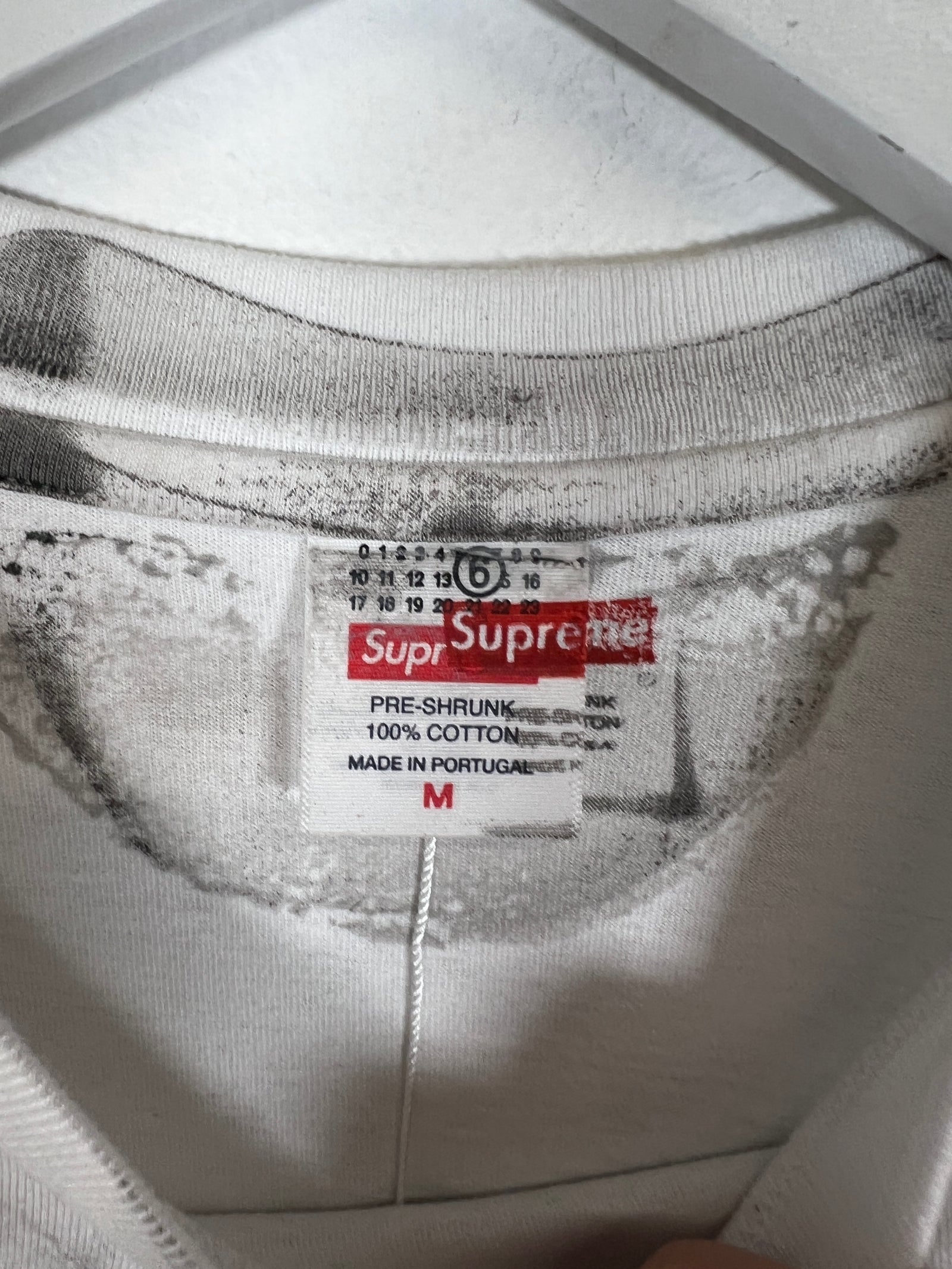 Supreme x MM6 Maison Margiela Box Logo Tee Size M