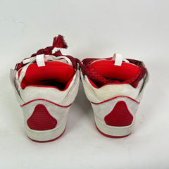 Lanvin Red/White Curb Sneaker Size 44