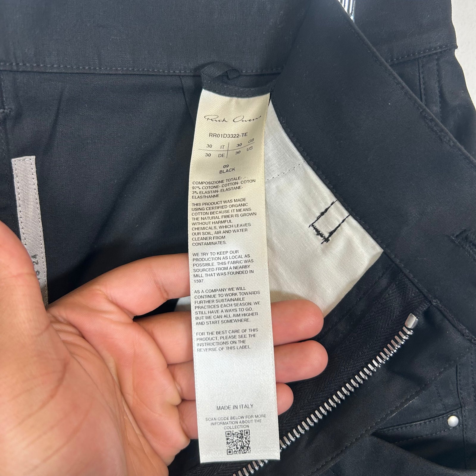 Rick Owens Black Stefan Cargo Shorts Size 32