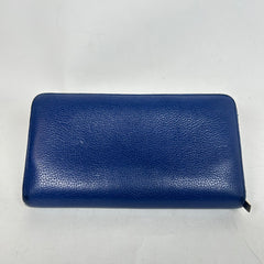 Celine Blue Leather Continental Wallet