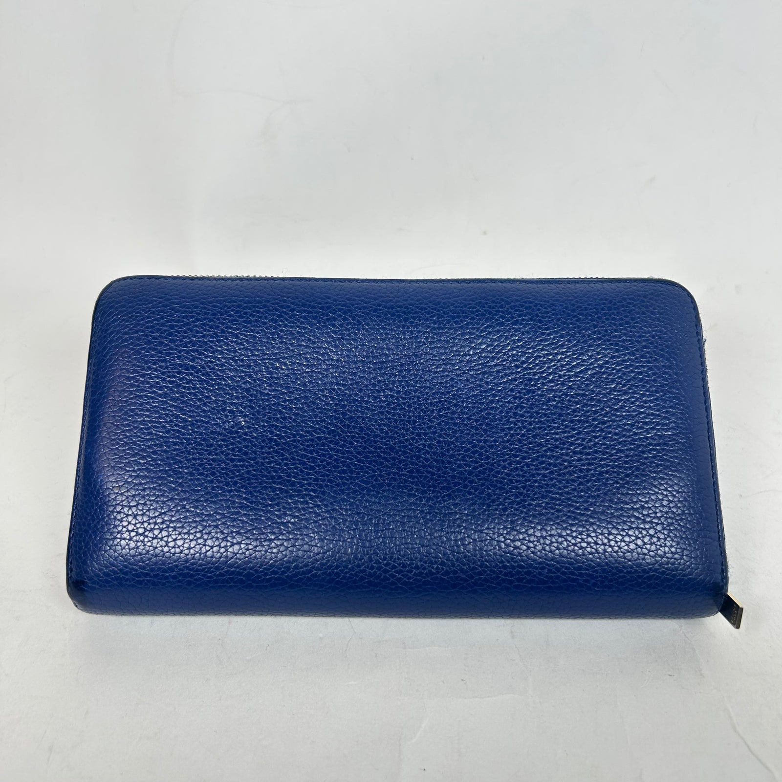 Celine Blue Leather Continental Wallet