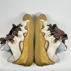 Lanvin Yellow/Brown Curb Sneaker Size 44