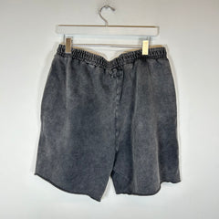 Saint Vanity Dark Grey Terry Studded Shorts Size XL