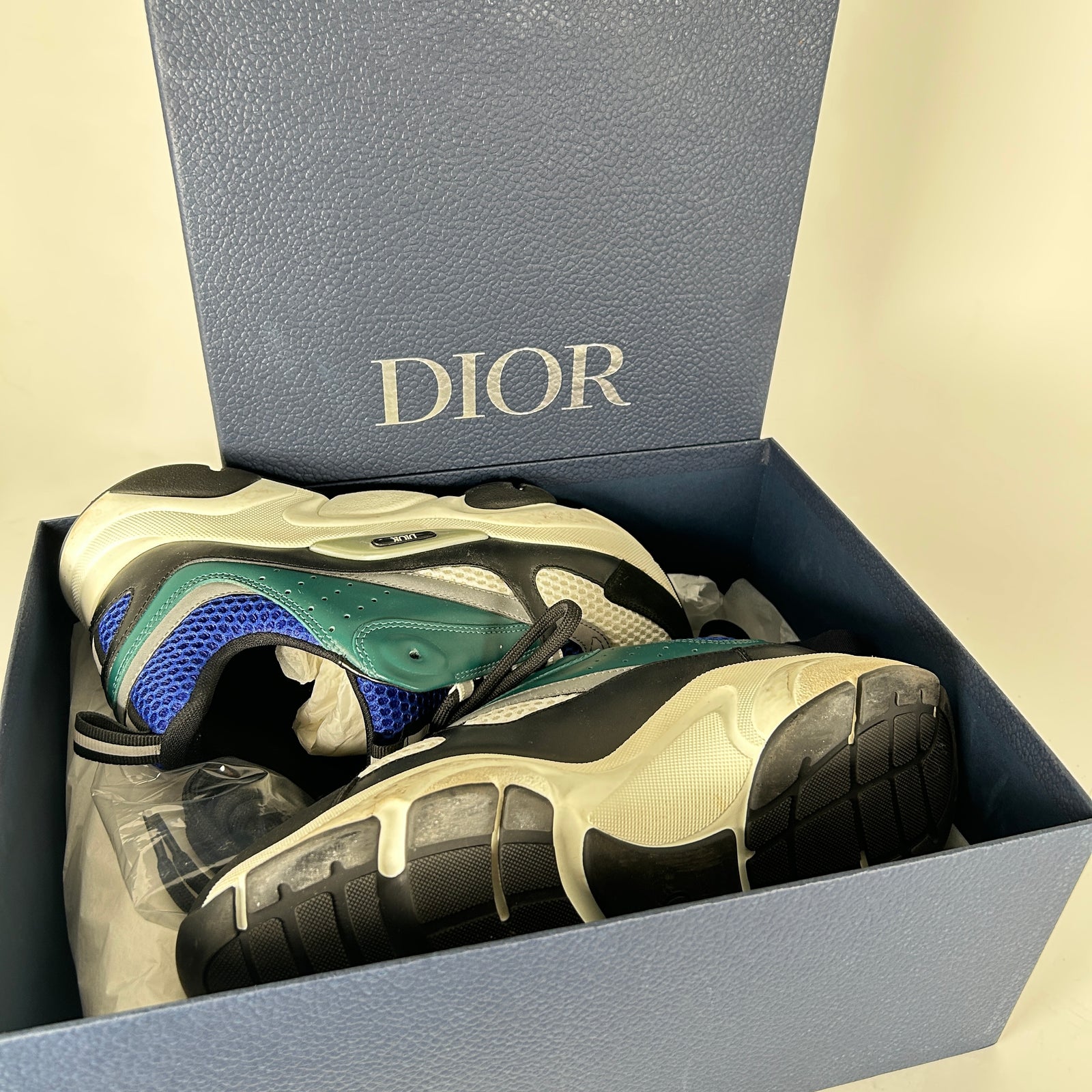 Dior Turquoise/Blue B22 Sneaker Size 41