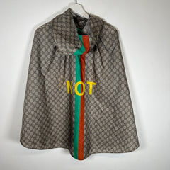 Gucci GG Web Fake/Not Hooded Nylon Parka Size M