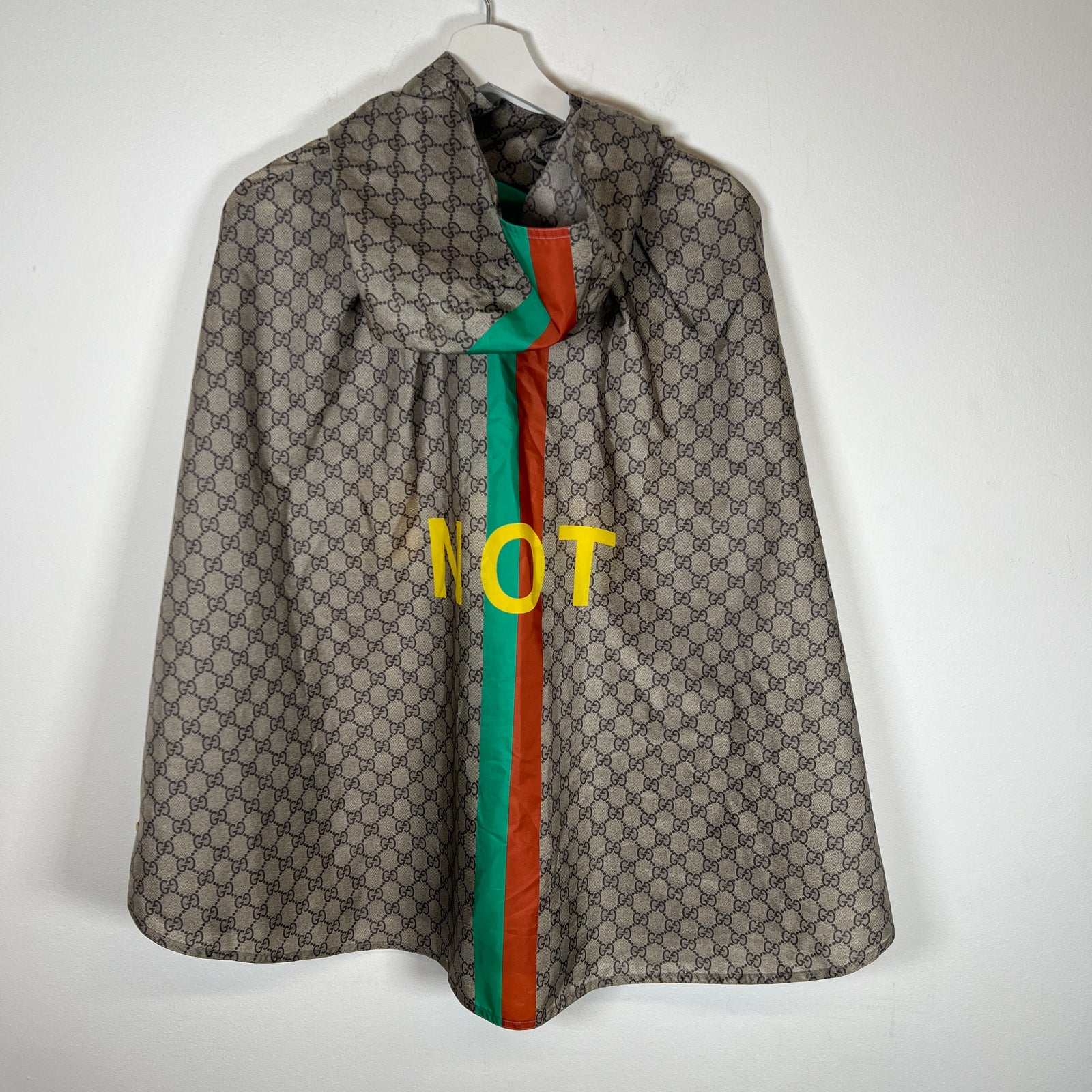 Gucci GG Web Fake/Not Hooded Nylon Parka Size M