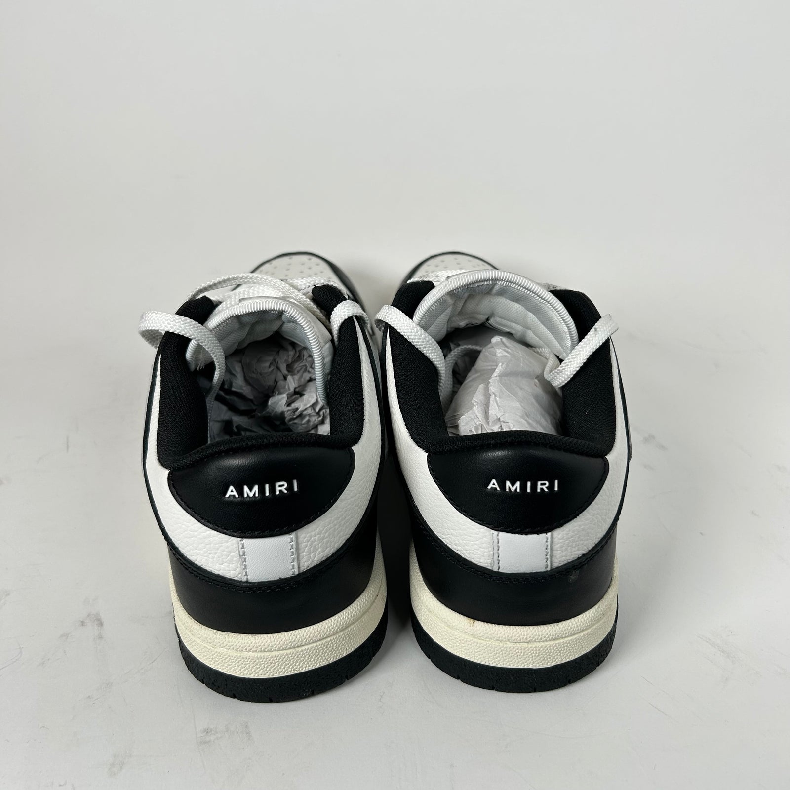 Amiri Black/White Skel Low-Top Sneaker Size 44
