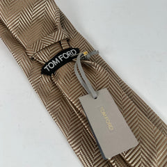 Tom Ford Gold Striped Tie