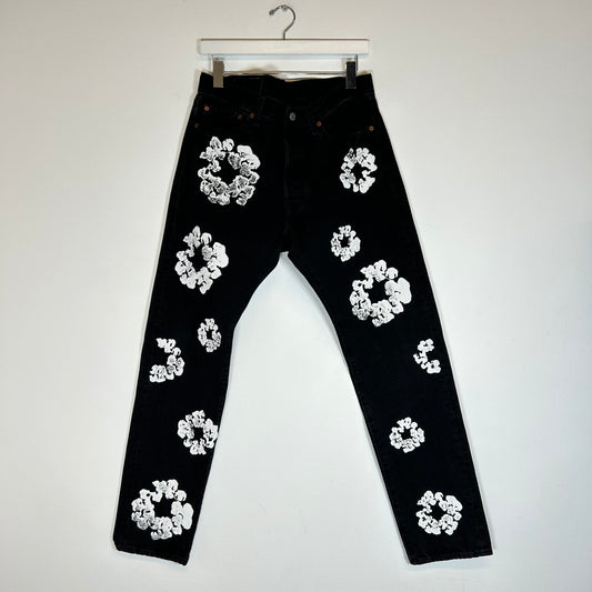 Denim Tears Black Wreath Jeans Size 32
