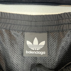 Balenciaga x Adidas Black Striped Nylon Track Pants Size 30