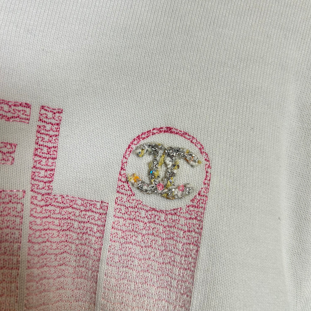 Chanel 2024 Paris-Los Angeles Tweed Crewneck Sweatshirt