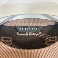 Balenciaga Brown BB Logo Sweater Size XL
