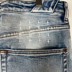 Ksubi Lightwash Distressed Jeans Size 34