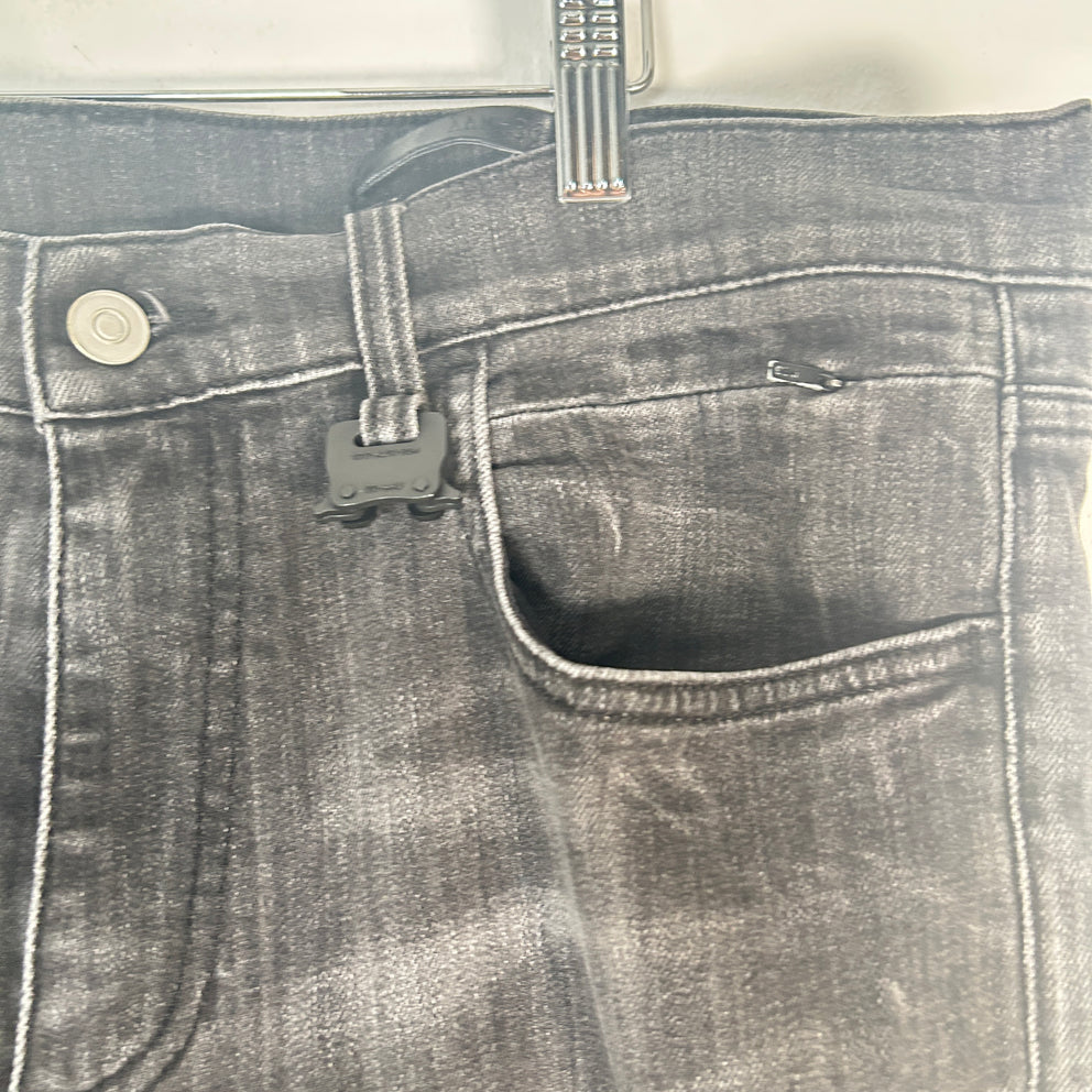 1017 Alyx Grey Buckle Denim Jeans Size 34