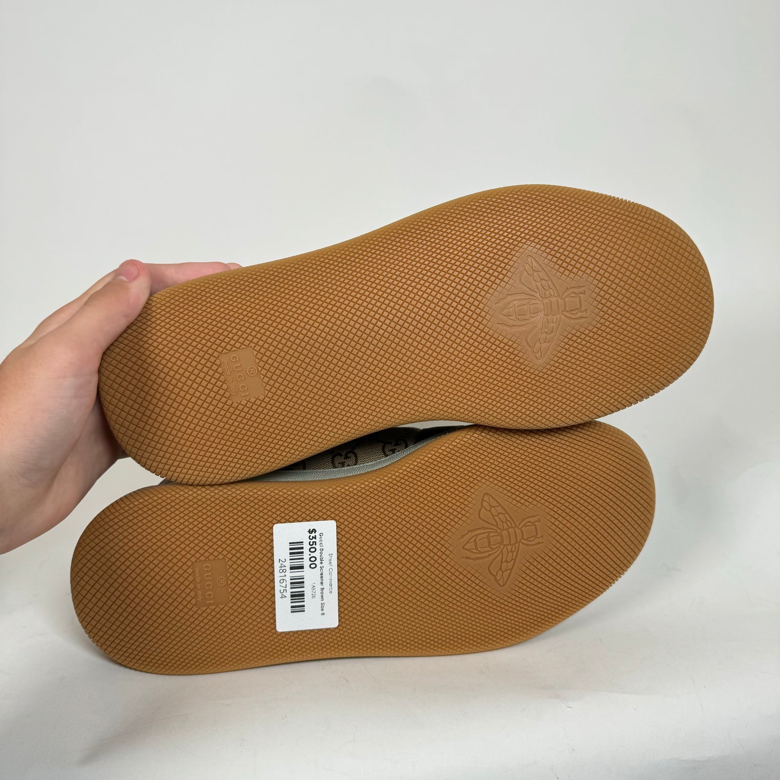 Gucci Double Screener Brown Size 8