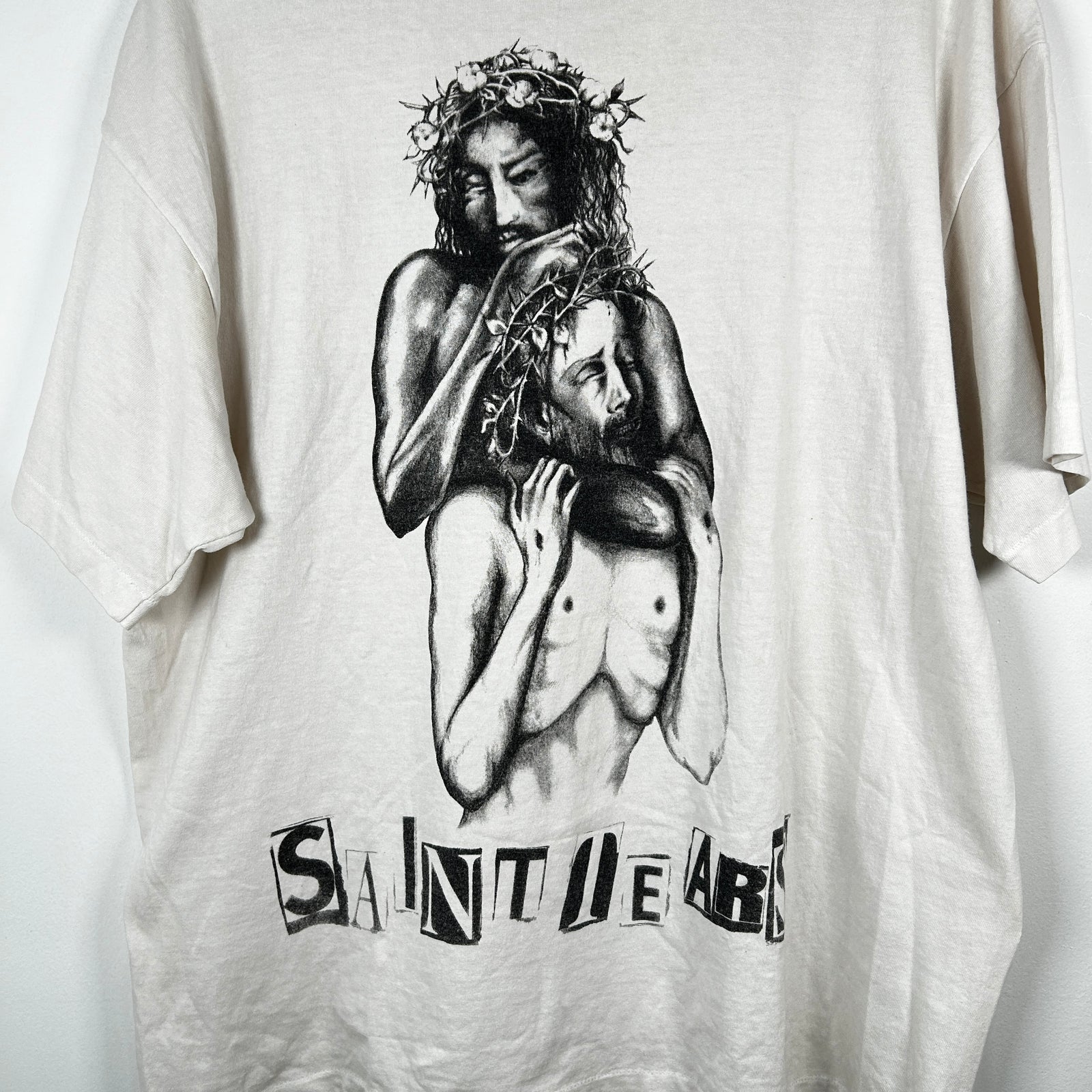 Saint Michael x Denim Tears White 'Jesus' Graphic T-Shirt Size XL