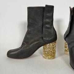 Maison Margiela Glitter Heel Tabi Boots Sz 37