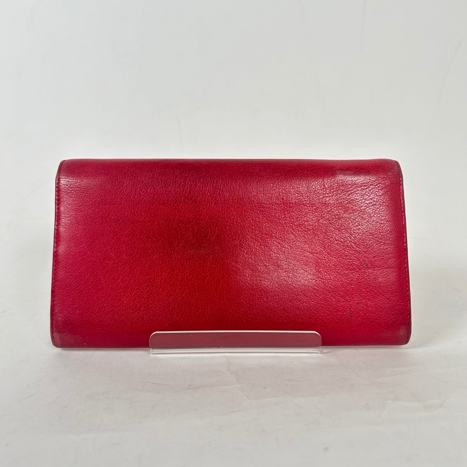 Cartier Red Leather Long Wallet