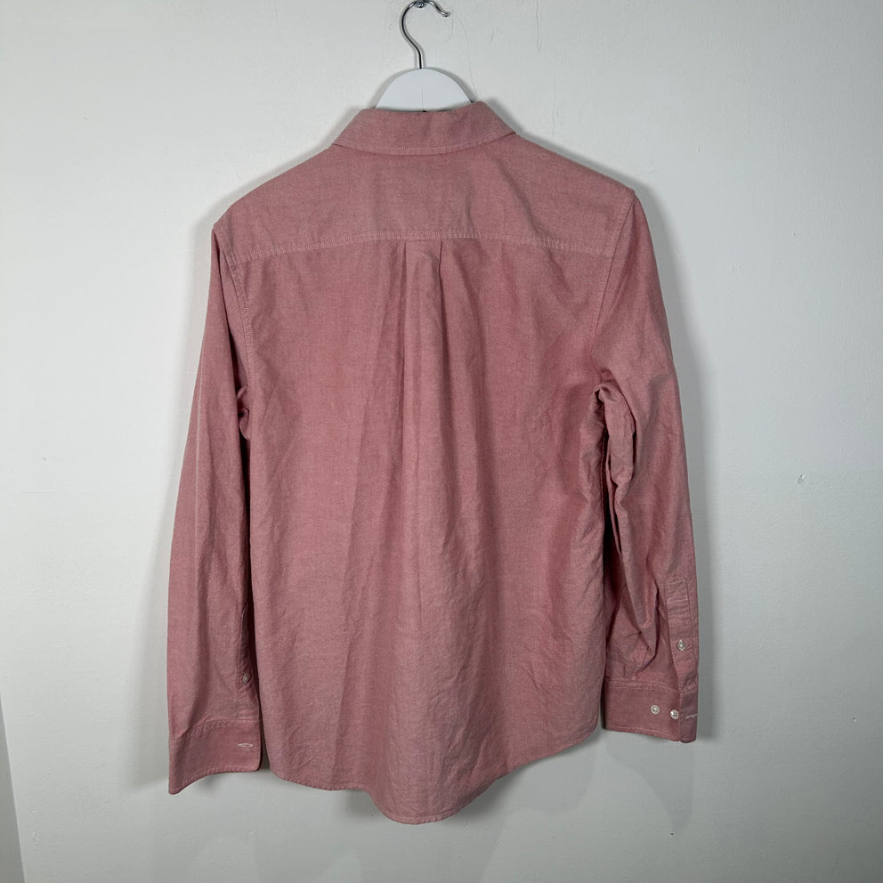 Aime Leon Dore Red Flower Stitch Button-Up Shirt Size M