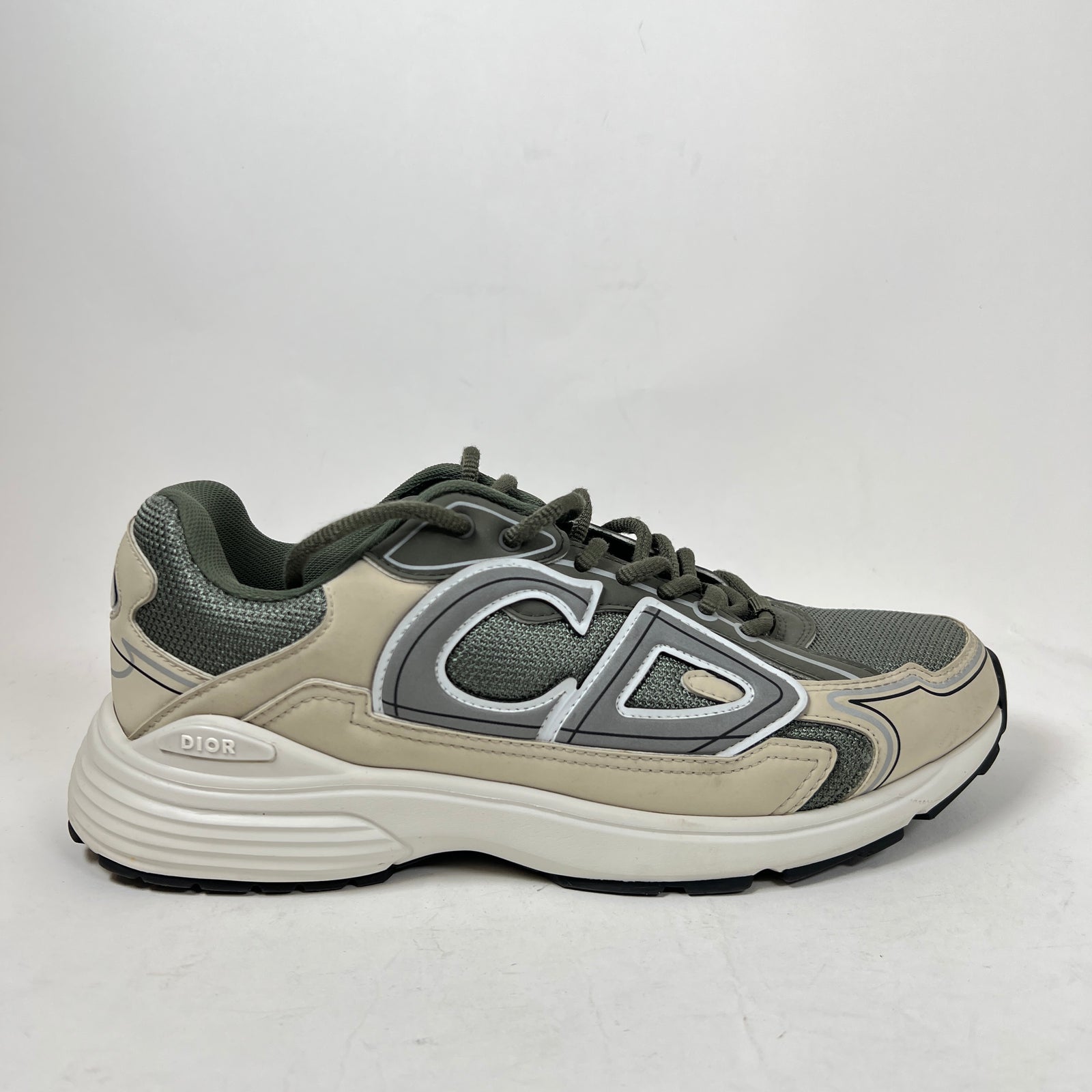 Dior B30 Olive/Cream Sneaker Size 42