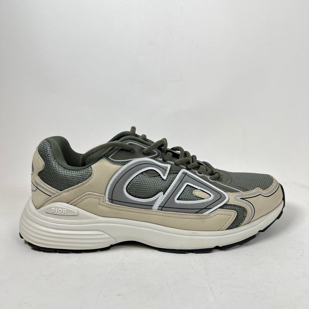 Dior B30 Olive/Cream Sneaker Size 42
